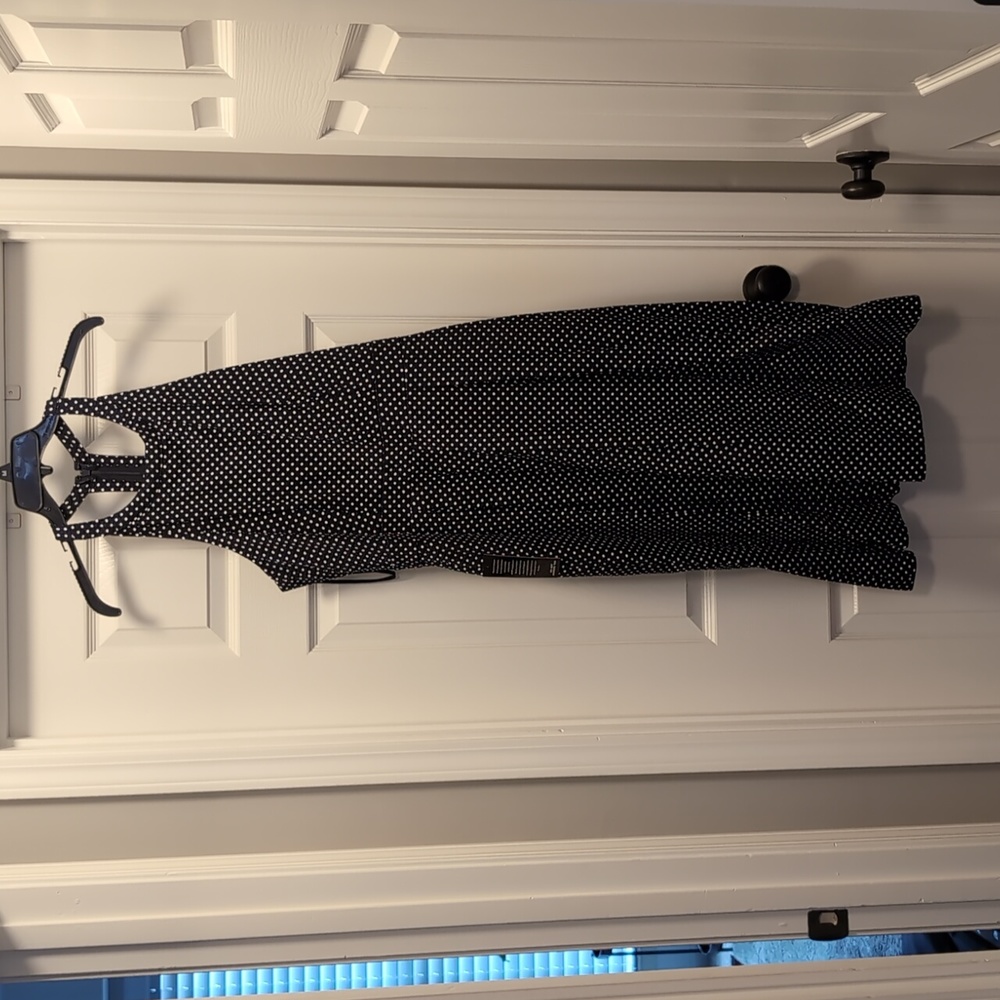 Navy blue polka dot NWT size 12 dress